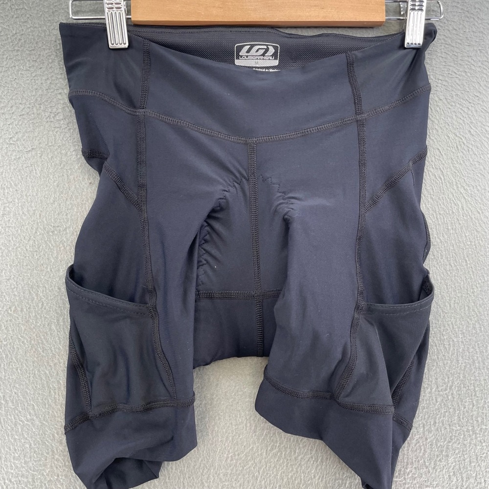 Louis Garneau Women Cycling Shorts Black Padded Size M Performance Athletic